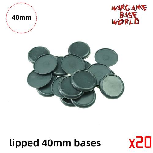 40mm Plastic lipped bases table games model bases