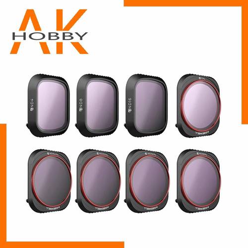 Freewell All Day 4K Series 8Pack ND4,ND8,ND16,CPL,ND8/PL,ND16/PL, ND32/PL, ND64/PL Camera Lens Filters for Mavic 2 Pro Drone