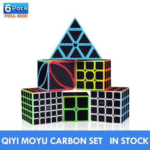 Magic Cube QIYI ms 2x2 3x3x3 4x4x4 5x5x5 Cubo Magico Kit Pack Professional Cubing Skewb Ghost Puzzles Stickerless Antistress