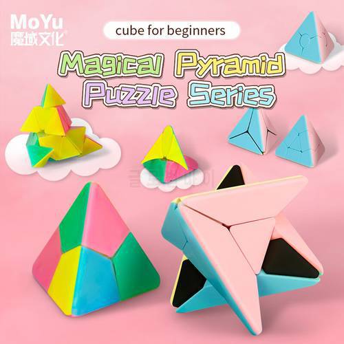 New MoYu Cubing Classroom Corner Twist Pyramid Bead Jinzita Boomerang Windmill Maple Leaf Triangle Magical Pyramids For Kids