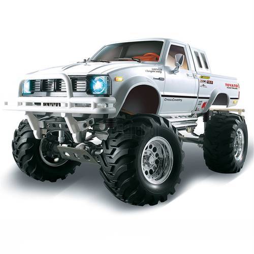 JTY Toys RC Trucks 1:10 TOYATO 4X4 Metal Pickup Bigfoot Rock Crawler Truck Buggy 30km/h Remote Control Off-Road Car For Adults