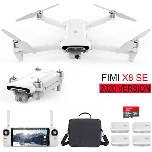 FIMI X8 SE 2020 Drone 8KM FPV With 3-Axis Gimbal 4K Full HD Camera GPS 35mins Flight Time RC Helicopter Quadcopter RTF
