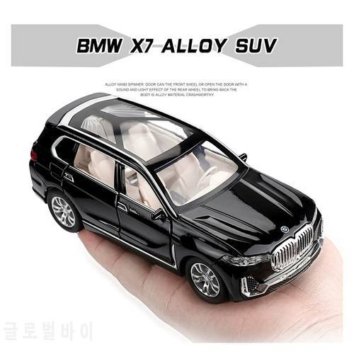 1:32 X7 SUV Simulation Alloy Toy Cars Diecast Pull Back Car Model Children Toy Off-road Vehicles Decorations Christmas Gift
