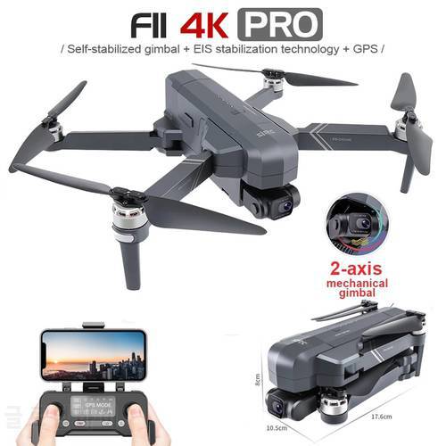 SHAREFUNBAY F11 PRO Drone Professional 4K HD Camera Gimbal Dron Brushless 5G Wifi Gps System Supports 128G TF Card RC Quadcopter