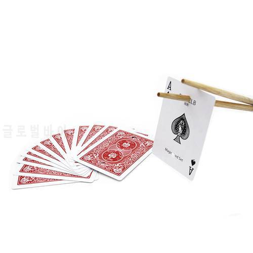 Chopsticks Cards Magic Trick Card Magic Sets Close Up Magic Tricks Magic Props Magician Toys For Children Gifts