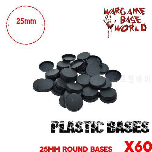 Lot-Of-60-25mm-Round-Bases-For-Miniatures