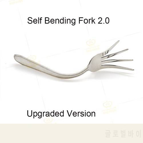 Self Bending Fork 2.0 (Upgraded Version) Mentalism Magic Tricks Gimmick Close-Up Street Stage Magic Props Comedy Accessories