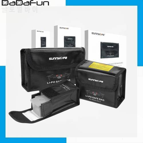 Sunnylife LiPo Safe Bag Explosion-proof Protective Battery Storage Bag For Mavic air 2/air 2s Drone Accessory