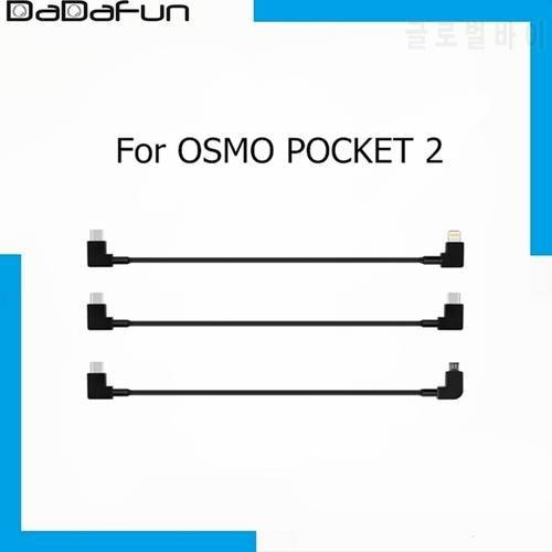 High speed data line connection Gimbal Camera TYPE-C to Android IOS Cable Data Conversion Line for OSMO POCKET 2