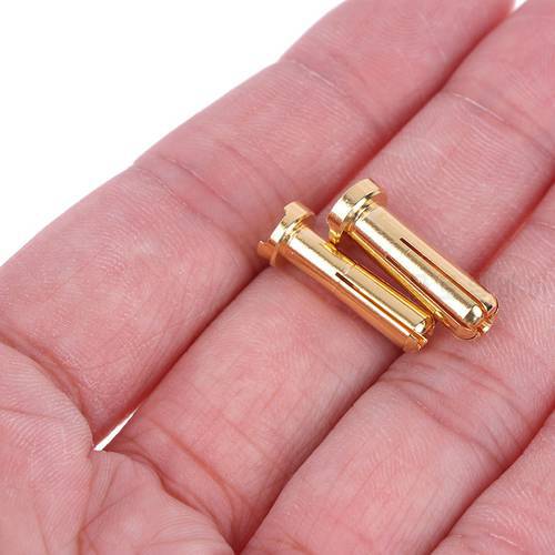 5pcs Amass 4/5mm Bullet Banana Plug Connector Male Female For RC Battery Part Gold Plated