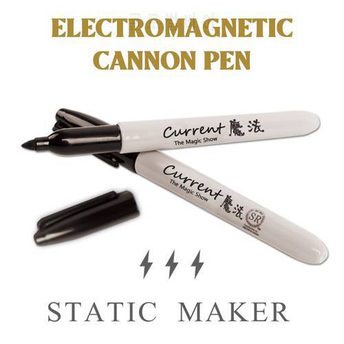 Seven-in-one magic pen electromagnetic cannon pen close-up magic props multi-function signature pen magic skills idea floating