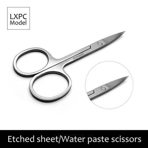 Model making tool Etched sheet scissors Water paste scissors Precision stainless steel scissors