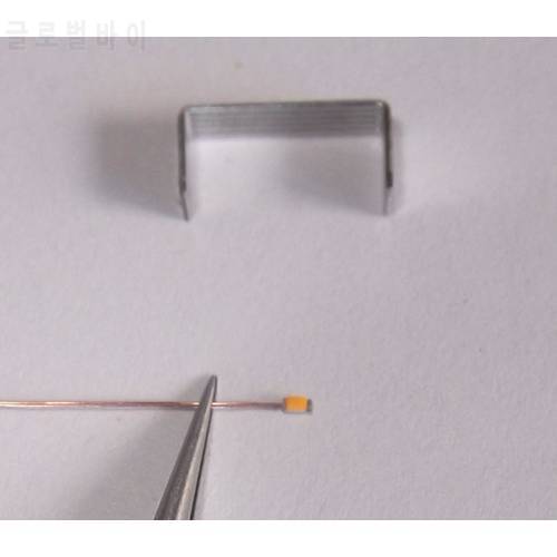 Q0603WW WARM WHITE 20pcs 0.1mm Enameled Copper Wire Wired Leads Pre-soldered SMD Led 0603 Model Layout Car DIY NEW