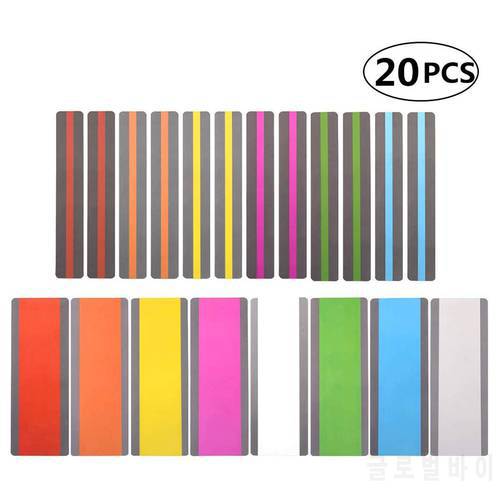 20pcs Reading Guide Strips Students Highlighter Colored Overlays Bookmark Highlighting One Line of Text