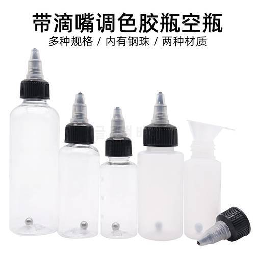 Model tool, steel balls in empty plastic bottle with sharp tips for color mixing 30/60/100ML
