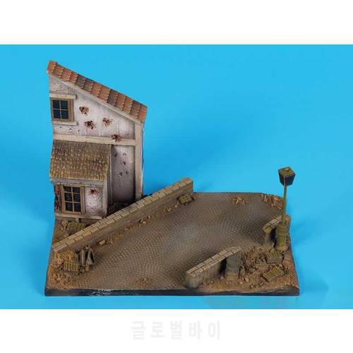1/72 resin die-casting scene layout props gray model on-site house building platform free shipping
