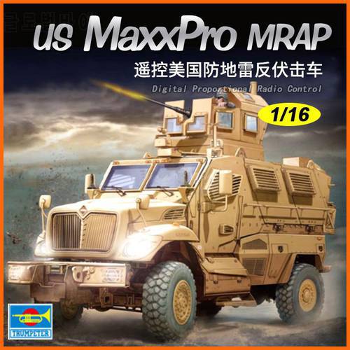 TRUMPETER 00815 1:16 US M-ATV MRAP Digital Proportional Radio Control model kit