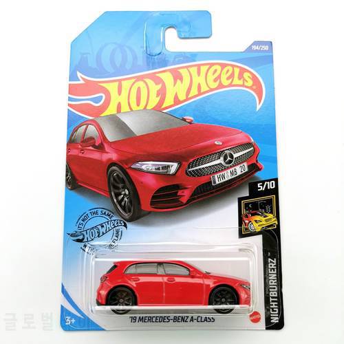 2020-194 Hot Wheels Cars 19 BENZ A-CLASS Metal Die-cast Simulation Model 1/64 Cars Toys