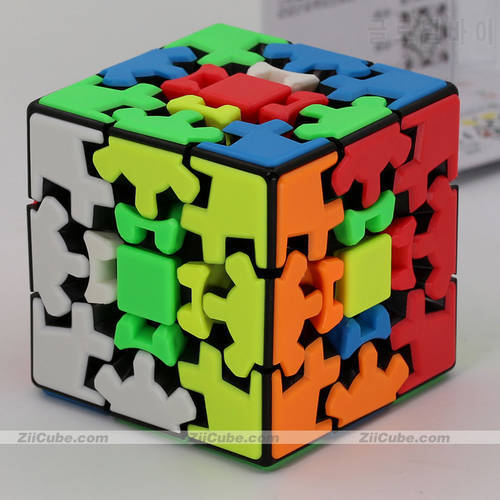 QiYi Gear Cube 3x3 Magic Puzzle GearWheel Cube Toy Stickerless WholeSale Price Easy Learning Smart Wisdom Cubo Magico антистресс