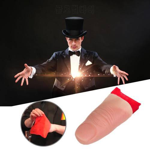 Hard Thumb Tip Finger Fake Magic Trick Close Up Vanish Appearing Finger Trick Props Toy Funny Prank Party Props Trick Supplies