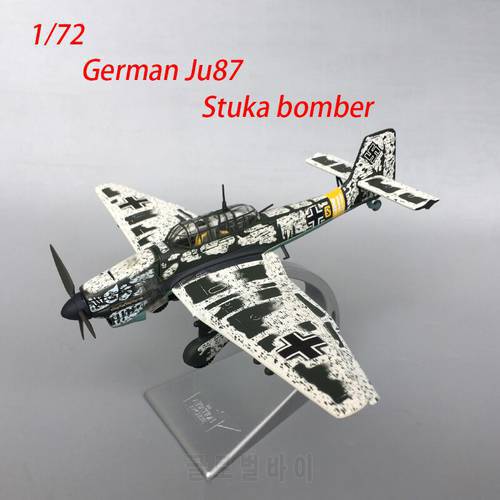 Diecast 1/72 Scale German Ju87 Stuka Bomber Static Display Toy Classic Collection The Battle of Moscow Alloy Plane World War II