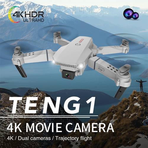 E88 Pro Camera Drone 4K HD Wide Angle Mode RC Quadcopter With Dual Camera Trajectory Flight 3D Pin/Flip Holding Shooting Drones