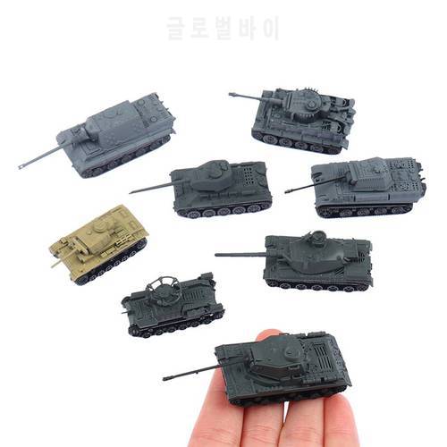 Hot sale 1PCS/Set 1:144 Model Toy 4D Sand Table Plastic Tiger Tanks World War II Germany Tank