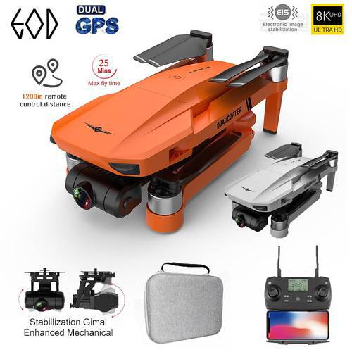 New KF102 GPS Drone 4k Profesional 8K HD Camera 2-Axis Gimbal Anti-Shake Aerial Photography Brushless Foldable Quadcopter 1200m