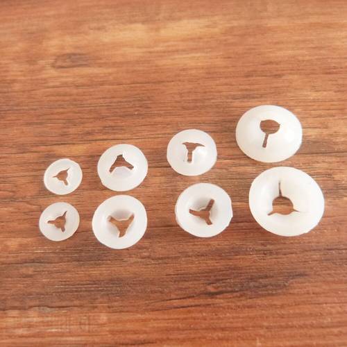 9mm/12mm/13mm/16mm width white Trifurcation hand washer for toy eyes nose mouth finding100pcs/lot