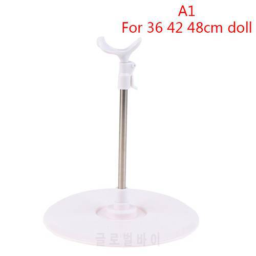 Universal 36/42/48/60cm Dolls Stainless Steel Display Adjustable Stand Holder Doll Accessories
