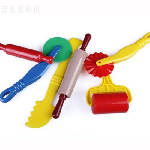 New Creative 3D Plasticine Tools Playdough Set Color Play Dough Model Tool Toys Clay Moulds Deluxe Set