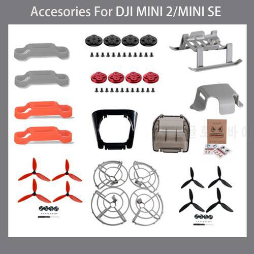 Landing Gear for DJI Mavic Mini 2/Mini SE Drone Propeller Guard Holder Sunhood Sticker Film Motor Cover Drone Accessories