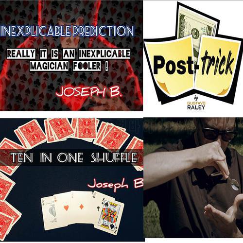 Inexplicable Prediction by Joseph B | 10 in 1 Shuffle by Joseph B | Post Trick by Gustavo | Quantum Spoon Bend by Peter Eggink