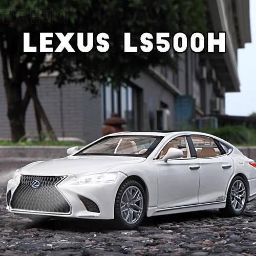 1:32 LEXUS LS500H Toy Car Diecast Alloy Car Model Diecasts Toy Vehicles Car Model Sound Light Collection Toys for Children Gift