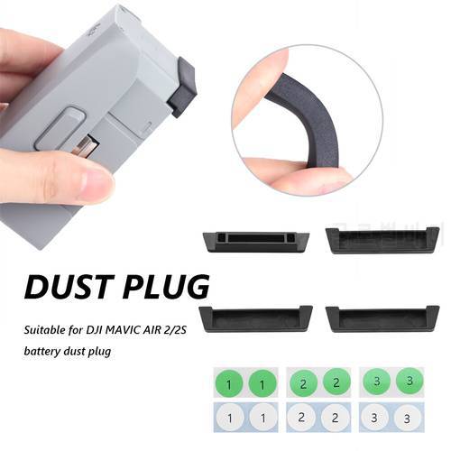 Drone Body Battery Port Protection Cover Dust-Proof Cap for Dji Mavic Air 2 Accessories Dust Plug For Battery Charging Port Cove