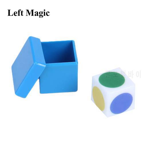 Eye Perspective Dice Box Magic Tricks Distinguish Color Through Sound Dice Close Up Street Magic Props Mentalism Funny Toys