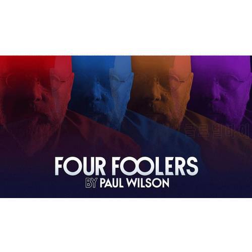 4 pcs Paul Wilson -Four Foolers Download Bundle -A Beautiful Mind -Devilicious -Undone Delusion -Unholy Gathering Magic tricks