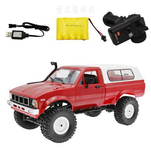 WPL C24 1:16 RC Car Remote Control Off-road Car DIY High Speed Truck RTR for Boys Gifts Toy Upgrade 4WD Metal KIT Part Crawler