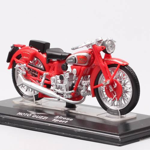 Tiny 1/24 Scale Vintage Moto Guzzi Airone Sport Heron Motorcycle Model Diecast Vehicles Racer Bike Replicas Of Gift Collectible