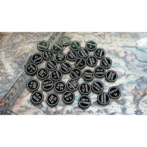 Tabletop Spells/Psychics/Abilities tokens Set for WH/AOS - AOS Tokens 36pcs UV PRINT