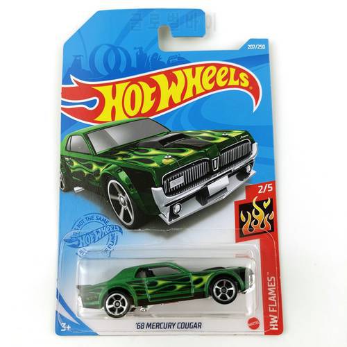 Hot Wheels Cars 68 MERCURY COUGAR 1/64 Metal Diecast Model Collection Toy Vehicles