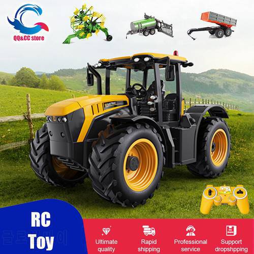 DOUBLE E E359 1:16 Farmer Truck RC Tractor Hay Transport Drip Irrigation Truck Mowing Trailer Dump Large agricultural Toys Gifts