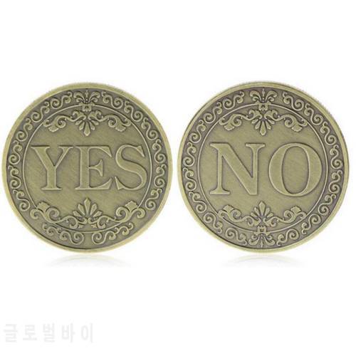 1PC Creative Coin Collectible Great Gift Yes Or No Decision Coin Art Collection YES NO Letter Commemorative Coin Collectible
