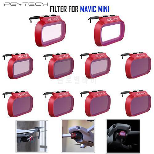 PGYTECH Mavic Mini Filter UV/CPL /ND 8 16 32 64 /ND PL 8 16 32 64/ Filter kit for DJI Mavic Mini Drone Accessories