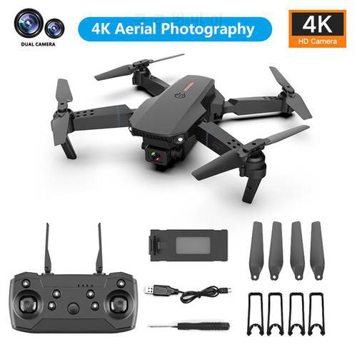 RC Drone Quadcopter UAV WIFI Connect With 4K HD Camera Foldable Dron Quadrocopter Aircraft Aerial Photography Gifts Toys