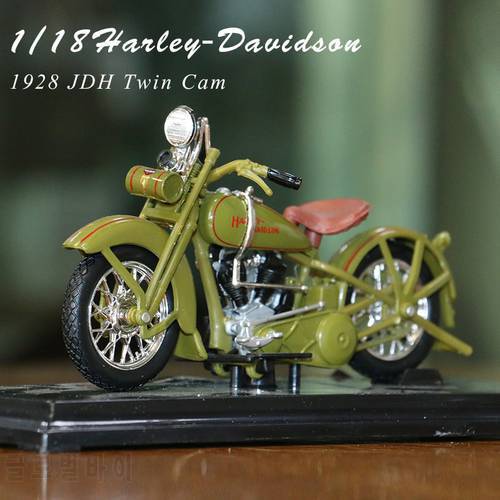 Maisto 1:18 HARLEY DAVIDSON 1928 JDH Twin Cam Diecast Motorcycle Model Workable Toy Gifts Collection