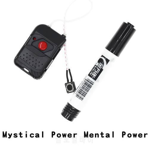 Mystical Power Mental Power Pen Remote Control Appearing Remote Shock Pen Close Up Magia Props Illusion Psychic Magic Tricks