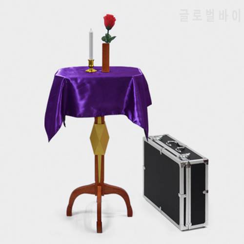 Deluxe Floating Table With Anti Gravity Vase Candlestick Magic Tricks Magician Stage Illusion Gimmick Props Floating Fly Magia