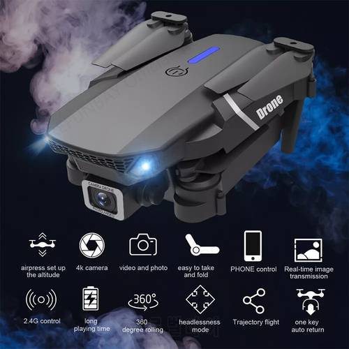 Drone 4k HD Wide-Angle Dual Camera 1080P WIFI Visual Positioning Height Keep Rc Drone Follow Me Quadcopter Drones Toys
