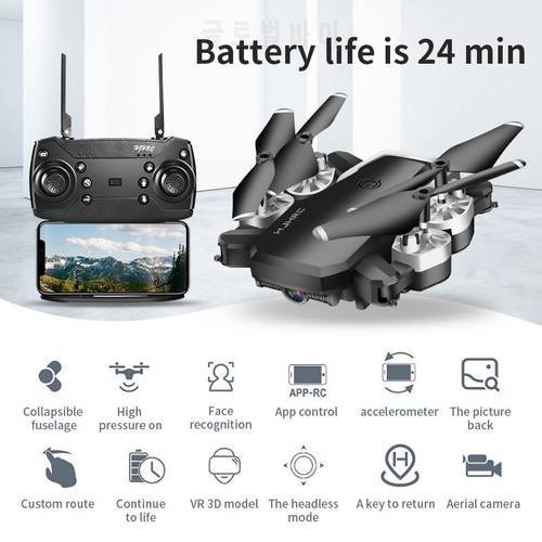 Drone With Camera Long Flight Time 4K Wide Angle Camera WiFi Fpv Dron Quadcopter Height Keep Drones toys for boy